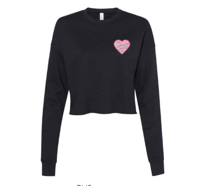 Cropped Crew Neck Sweatshirt